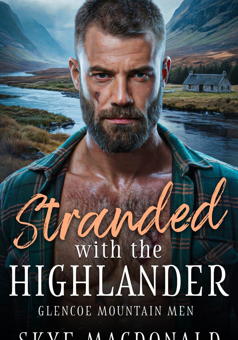 Stranded with the highlander ebook cover by Skye MacDonald