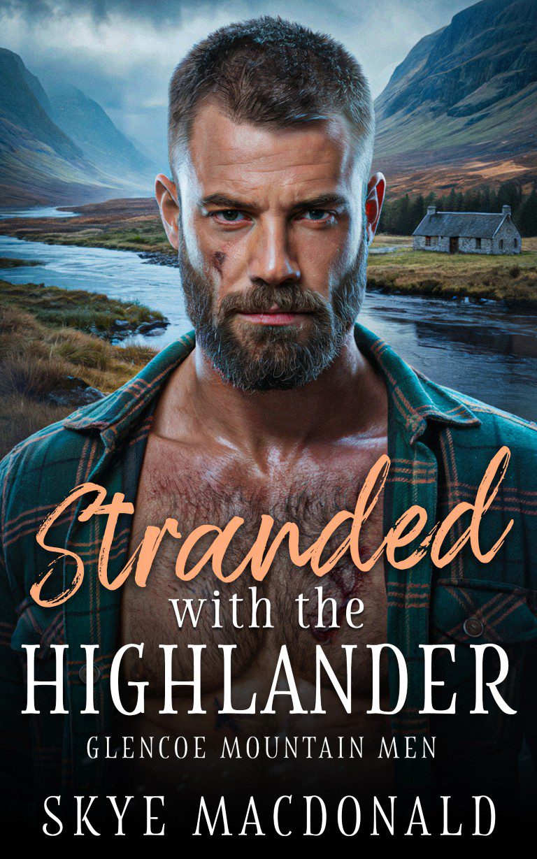 Stranded with the highlander ebook cover by Skye MacDonald